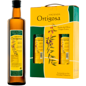 Aceite de Oliva Virgen Extra · 100% arbequina · Estuche 3 × 0,5 l